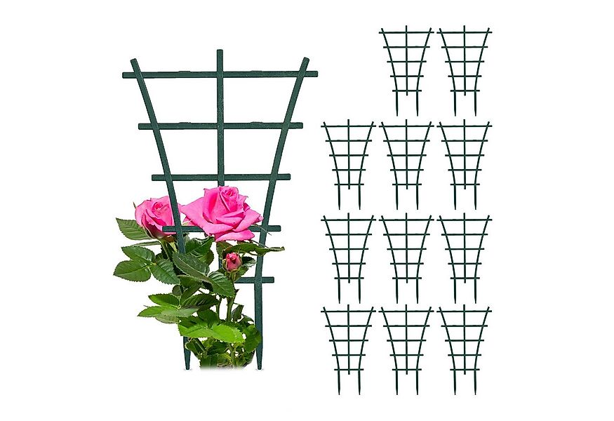 relaxdays Rankhilfe Pflanzenstütze 12er Set Set, 12 St., 12er Set günstig online kaufen
