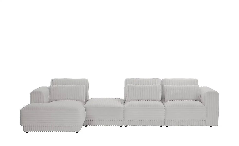 switch Ecksofa in modernem Breitcord Torrino ¦ grau ¦ Maße (cm): B: 372 H: günstig online kaufen