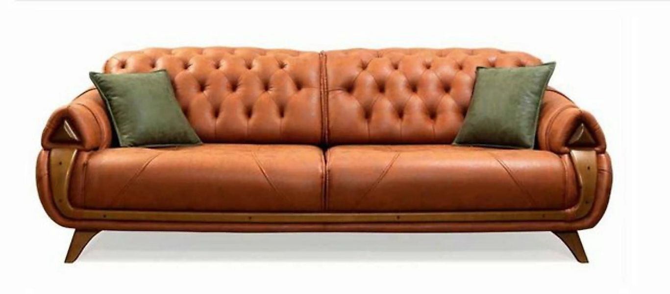 JVmoebel Sofa Luxus 3 Sitzer Couch Polster Klassisch Sitz Sofas Zimmer Möbe günstig online kaufen