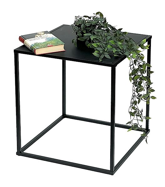 DanDiBo Beistelltisch Couchtisch Schwarz Metall Wohnzimmer günstig online kaufen