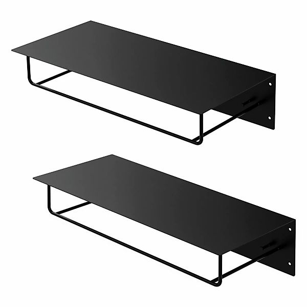 ML-DESIGN Kleiderstange Metall Wandgarderobe mit Hakenleiste, günstig online kaufen