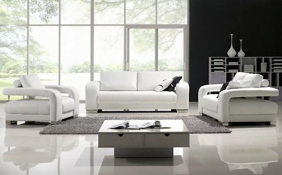 JVmoebel Sofa Sofagarnitur Design Couchen Polster Leder 311 Sitzer Set Lede günstig online kaufen