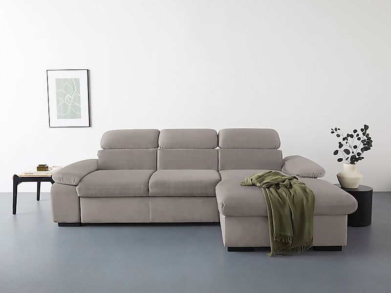 COTTA Ecksofa "Lola L-Form mit Kopfteilfunktion & Hocker", (Set, mit Hocker günstig online kaufen