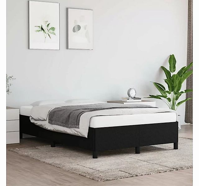 furnicato Bett Bettgestell Schwarz 120x200 cm Stoff günstig online kaufen