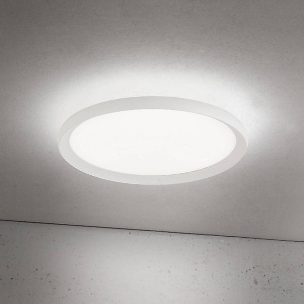 LED-Deckenlampe Kant, Ø 40 cm, weiß, CCT, Metall/Kunststoff günstig online kaufen