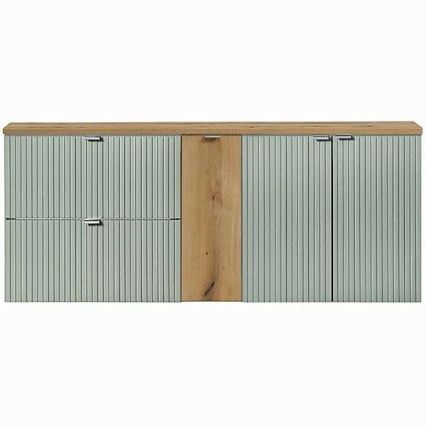 Lomadox Unterschrank NEWPORT-56-GREEN Waschtisch Doppelwaschtisch 120cm, gr günstig online kaufen