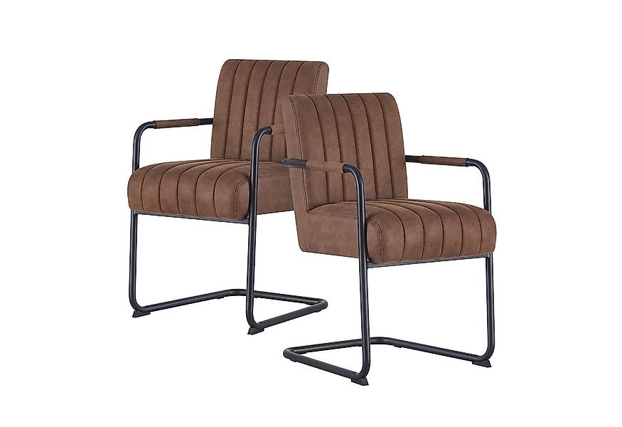 DUBI Möbel Freischwinger BEN 2er-Set, Besucherstuhl, Konferenzstuhl mit Fed günstig online kaufen