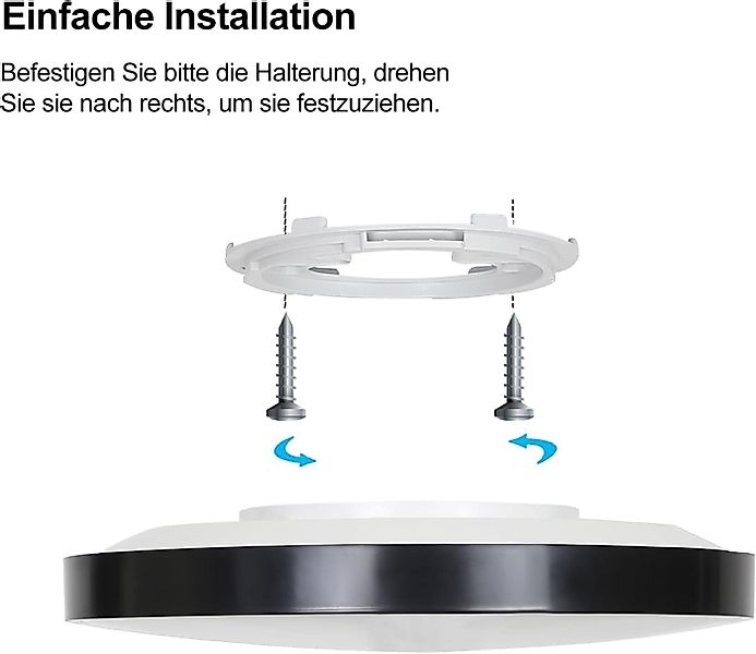 ZMH LED Deckenleuchte Dimmbar Deckenlampe Modern günstig online kaufen