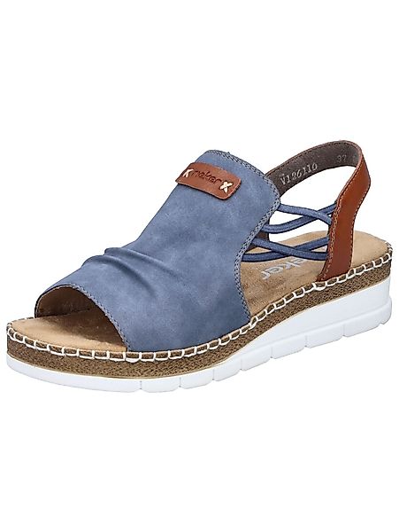 Rieker Sandalen Textil Keilsandalette günstig online kaufen