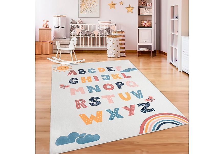 Paco Home Kinderteppich Eliz 394, rechteckig, Höhe: 12 mm, Kurzflor, Spielt günstig online kaufen