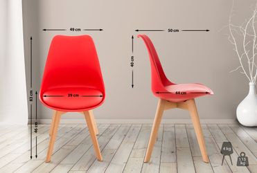 CLP Küchenstuhl Linares (4er Set), Buchenholz-Gestell, günstig online kaufen