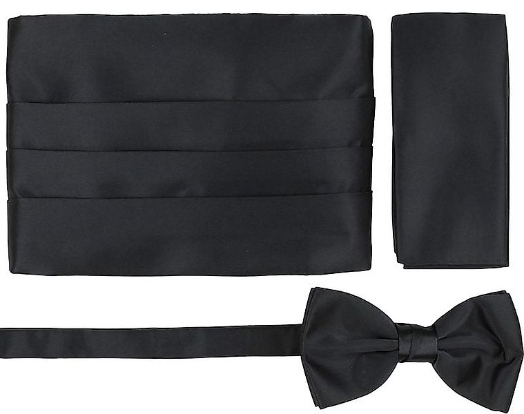 Suitable Set Kummerbund Flieg Einstecktuch Set Schwarz - günstig online kaufen