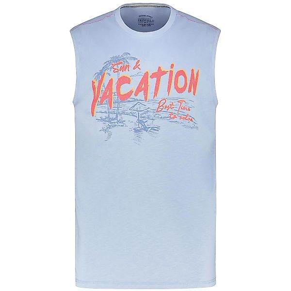 Redfield Tanktop mit Print Farbe hellblau Größe: 5XL günstig online kaufen