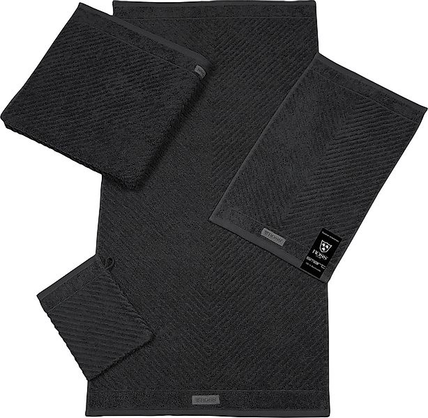 ROSS Gästehandtuch "Smart" Uni-Rippe mit Velourslabel günstig online kaufen