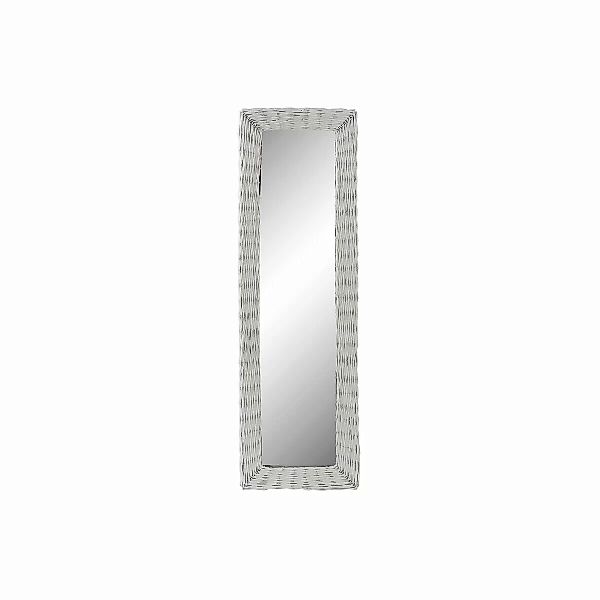 Wandspiegel Dkd Home Decor Kristall Mdf Weiß Korb Cottage (43 X 133 X 4 Cm) günstig online kaufen