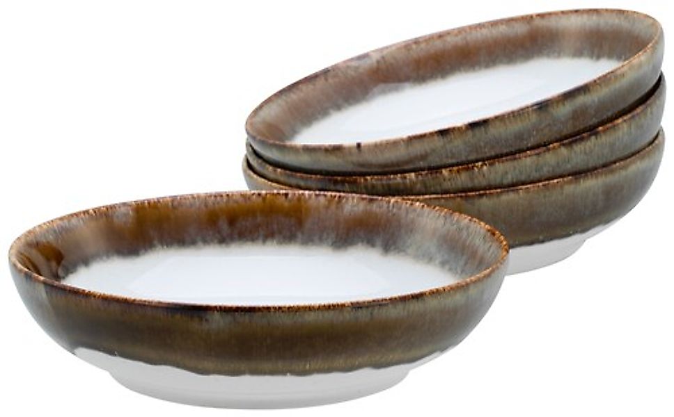CreaTable Schale »Cascade, Poke Bowl 22,5 cm 4-tlg«, 4 tlg., aus Steinzeug, günstig online kaufen