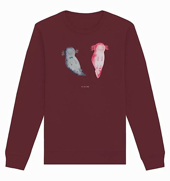 Mr. & Mrs. Panda Longpullover Größe M Axolotl Liebe - Burgundy - Geschenk, günstig online kaufen