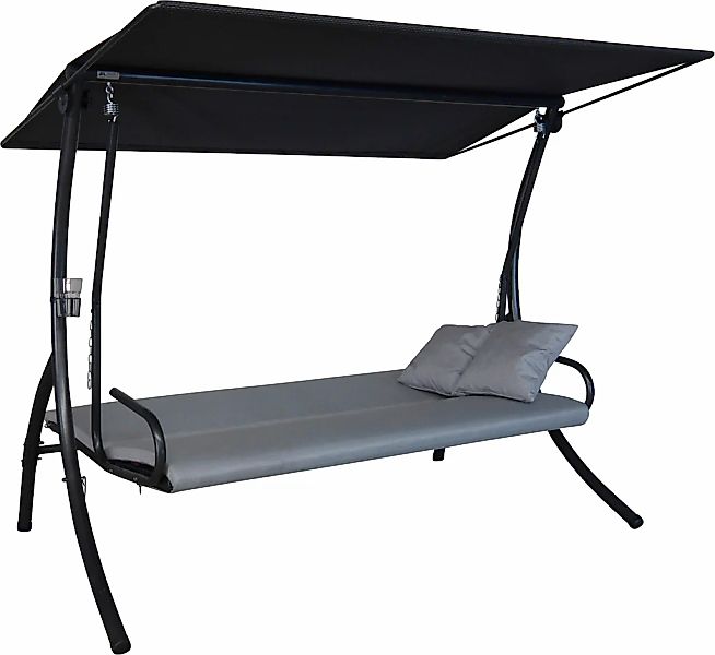 Angerer Freizeitmöbel Hollywoodschaukel "Elegance Zip granit", wetterfest günstig online kaufen