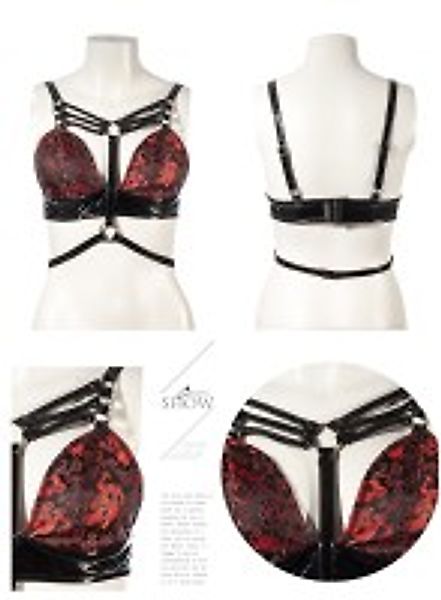 Clubwear Bralette-Top mit Drachenmuster günstig online kaufen