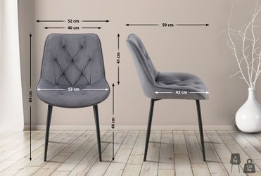 CLP Esszimmerstuhl Wallace (2er Set), gesteppter günstig online kaufen