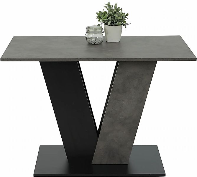 HELA Esstisch "JUDITH mit ABS-Kante" 1 Stk. tlg. Melamin, Säulentisch, V-Fo günstig online kaufen