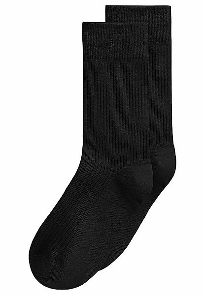 MELA Socken Gerippte Socken 2 Paare Das Elasthan "Roica" ist abbaubar, ohne günstig online kaufen