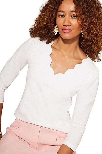 Love & Roses V-Shirt Love & Roses Oberteil mit 3/4-Ärmeln, Regular (1-tlg) günstig online kaufen