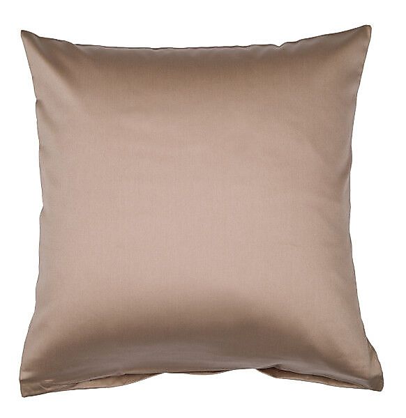 Janine Janine Mako-Satin Bettwäsche Colors 31001 taupe Größe:  40x40 cm günstig online kaufen