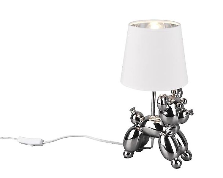 Tischleuchte X BELLO 1x E14 von REALITY Leuchten R50241089 Weiß / Hellgrau günstig online kaufen