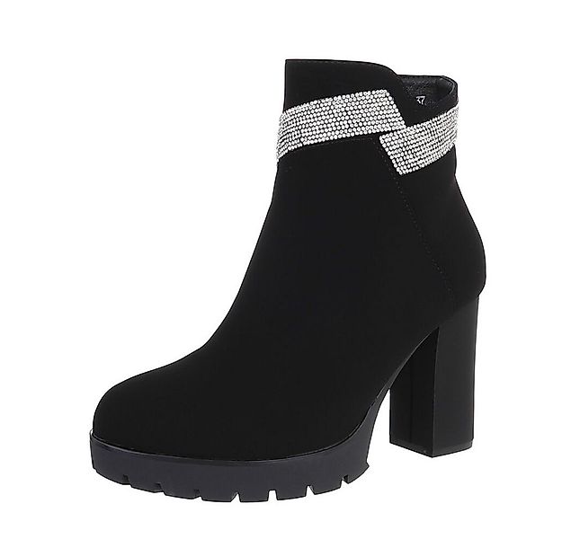 Ital-Design Damen Freizeit High-Heel-Stiefelette (87108952) Blockabsatz Hig günstig online kaufen