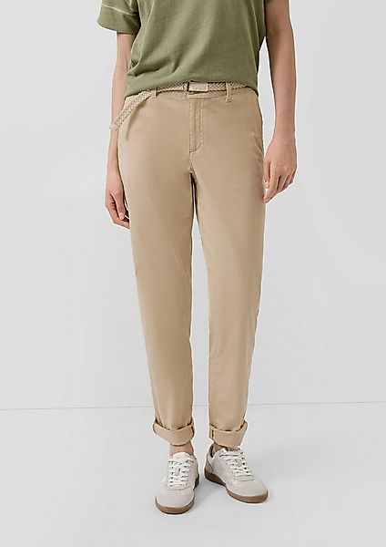 s.Oliver Chinos Hose Gewaschene Chino mit Gürtel günstig online kaufen