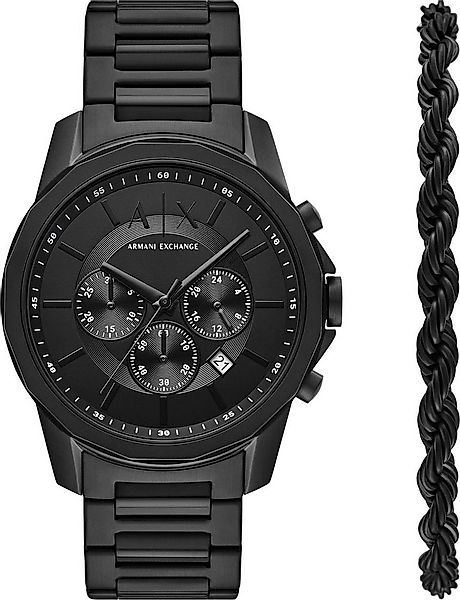 ARMANI EXCHANGE Chronograph AX7163SET, (Set, 2-tlg., mit Armband), Armbandu günstig online kaufen