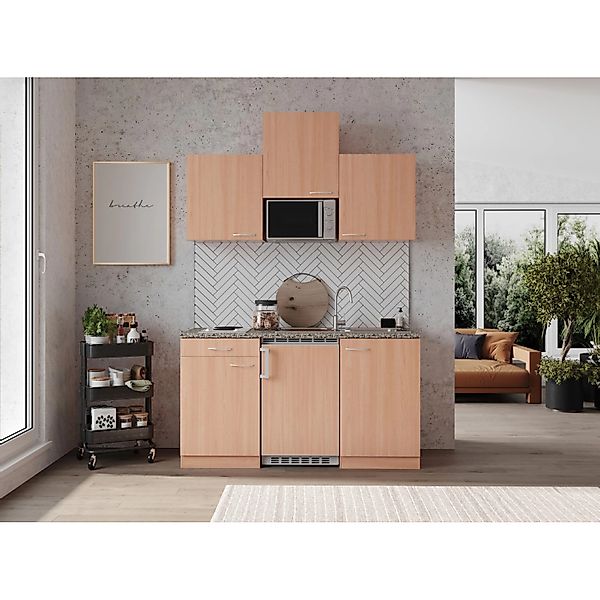 Respekta Küchenzeile KB150WWMI 150 cm Weiß günstig online kaufen