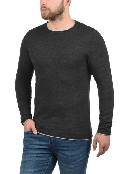 Blend Rundhalspullover BHOdin Strickpullover mit aufgerollten günstig online kaufen