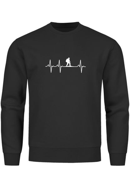 Neverless Sweatshirt Sweatshirt Herren Wanderer Herzschlag günstig online kaufen