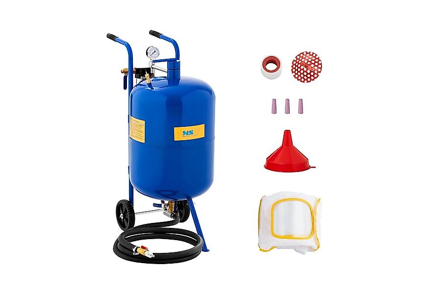 MSW Sandstrahler 76 l mobiles Sandstrahlgerät max. 7,6 bar Standstrahlanlag günstig online kaufen