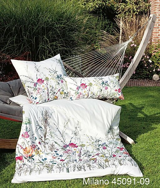 Janine Janine Mako-Satin Bettwäsche MILANO 45091 multicolor ecru Größe:  80 günstig online kaufen