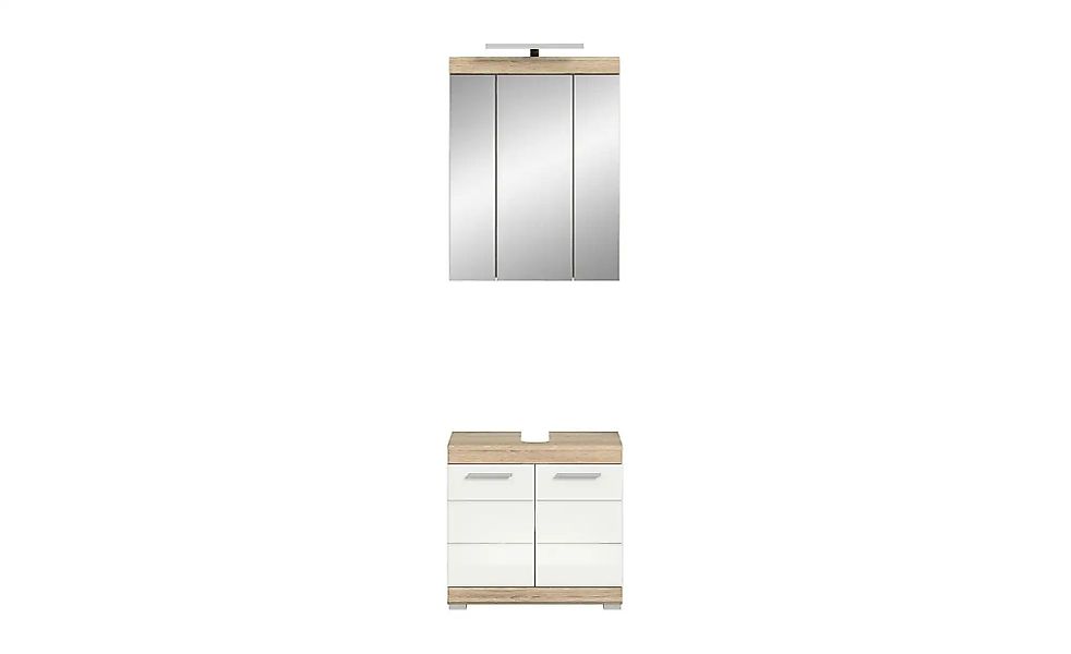 Badmöbel-Set SCHLOONSEE  2 teilig  inklusive LED Beleuchtung  bestehend aus günstig online kaufen