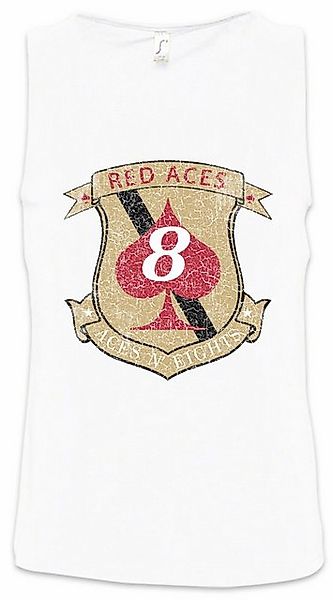Urban Backwoods Tanktop Red Aces Squadron Patch Ärmelloses T-Shirt Lieutena günstig online kaufen