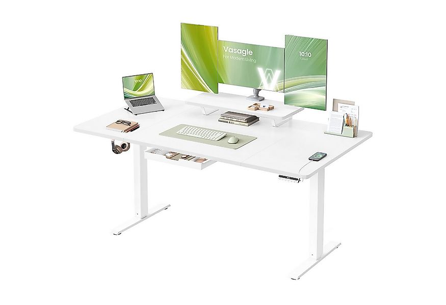 VASAGLE Schreibtisch Höhenverstellbarer, flexibel montierbarer Monitorständ günstig online kaufen
