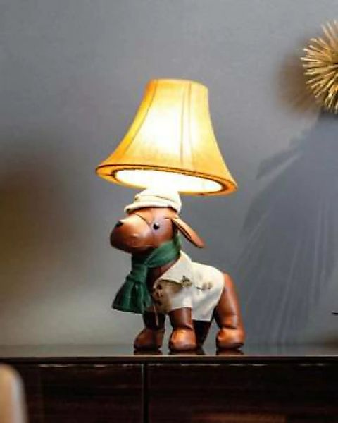 Tischlampe Wohnzimmer Kinderzimmer Hund 48 cm mit LED günstig online kaufen