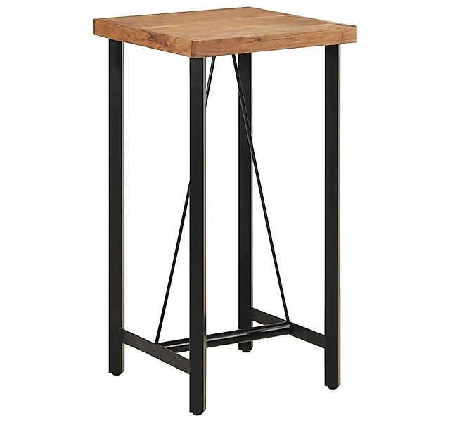 vidaXL Esstisch Bartisch 55x55x107 cm Massivholz und Eisen (1-St) günstig online kaufen