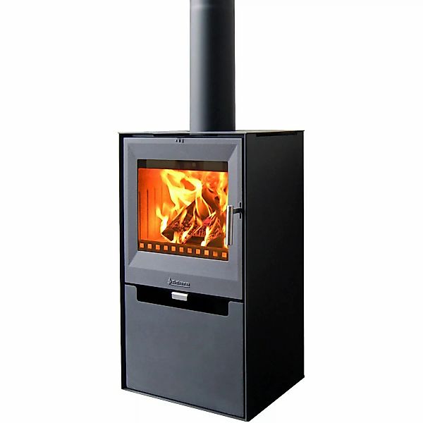 Aduro Kaminofen 14 Stahl Schwarz 6,5 kW mit Automatik günstig online kaufen