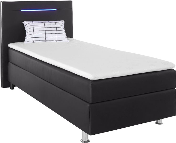 COLLECTION AB Boxspringbett "London, inklusive Topper und Kissen, mit LED-B günstig online kaufen