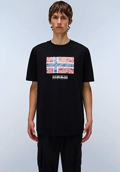 Napapijri T-Shirt DRAPEAU mit Print, Rundhals, günstig online kaufen