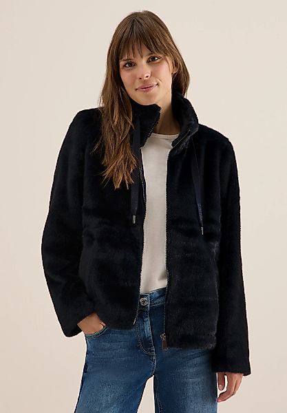 Cecil Fellimitatjacke ohne Kapuze mit Stehkragen günstig online kaufen