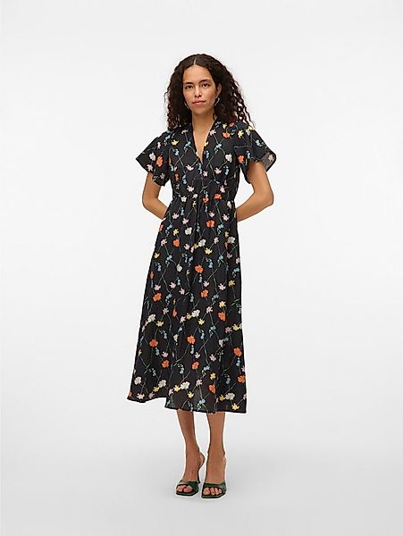 Vero Moda Sommerkleid VMFLORA OLGA SS 7/8 DRESS WVN GA günstig online kaufen