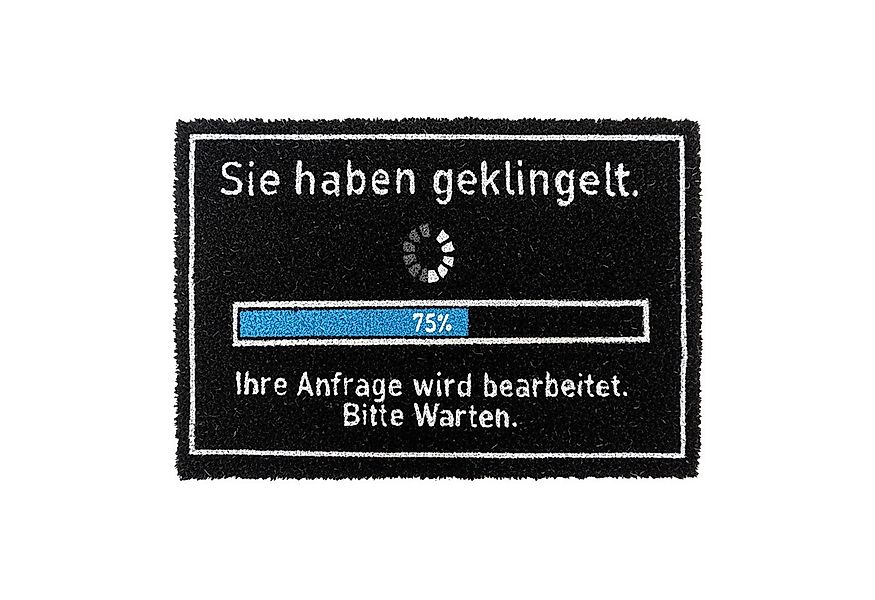 relaxdays Fußmatte Kokos Fußmatte mit Spruch 60x40 cm, rechteckig, Höhe: 10 günstig online kaufen