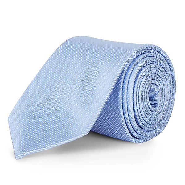 Seidenfalter Krawatte aus Seide, gepunktet Farbe hellblau Größe: One Size günstig online kaufen