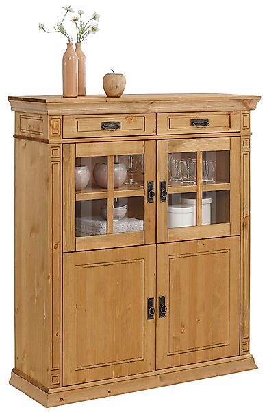 Home affaire Highboard "Vinales", Vitrine, Breite 112 cm günstig online kaufen